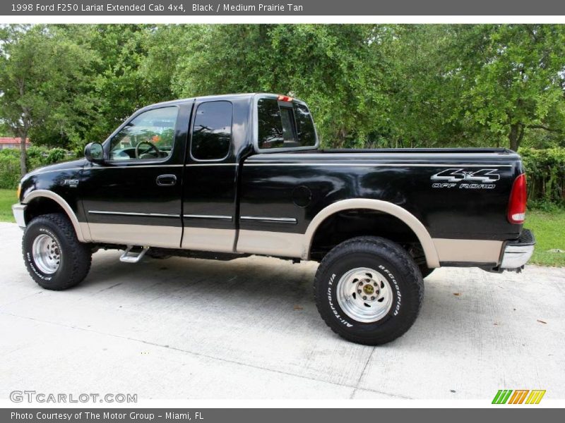 Black / Medium Prairie Tan 1998 Ford F250 Lariat Extended Cab 4x4