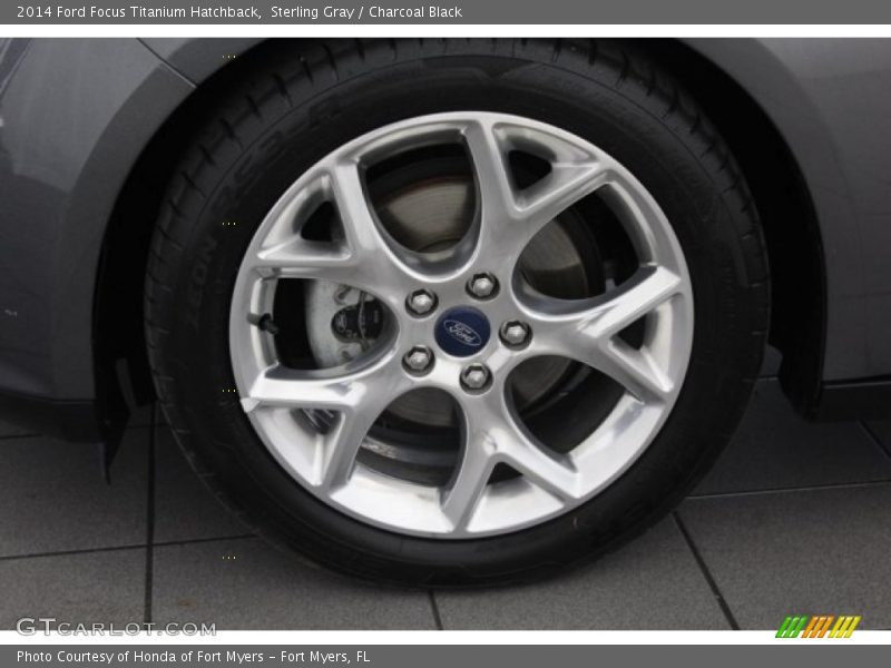 Sterling Gray / Charcoal Black 2014 Ford Focus Titanium Hatchback
