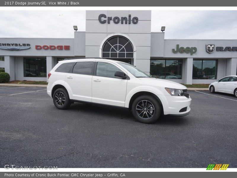 Vice White / Black 2017 Dodge Journey SE