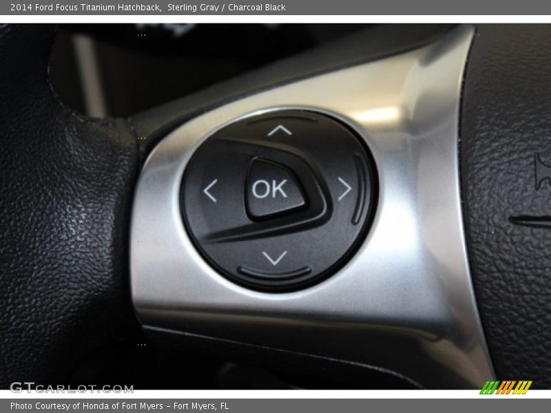 Sterling Gray / Charcoal Black 2014 Ford Focus Titanium Hatchback