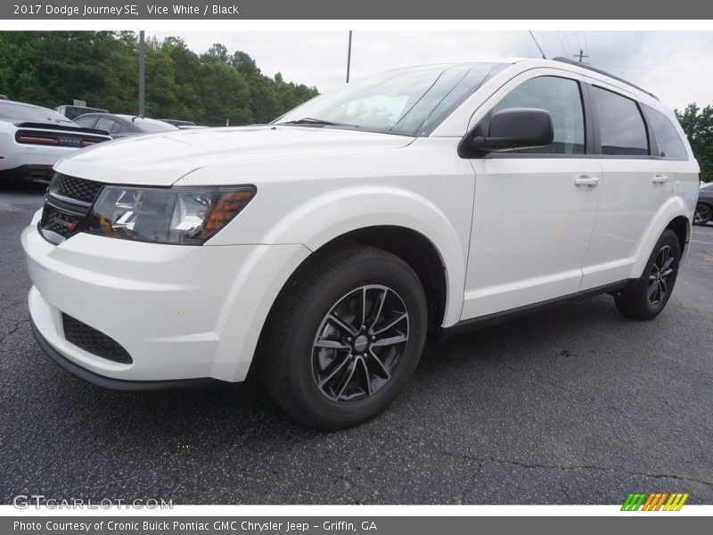 Vice White / Black 2017 Dodge Journey SE