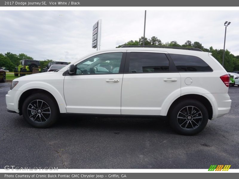 Vice White / Black 2017 Dodge Journey SE