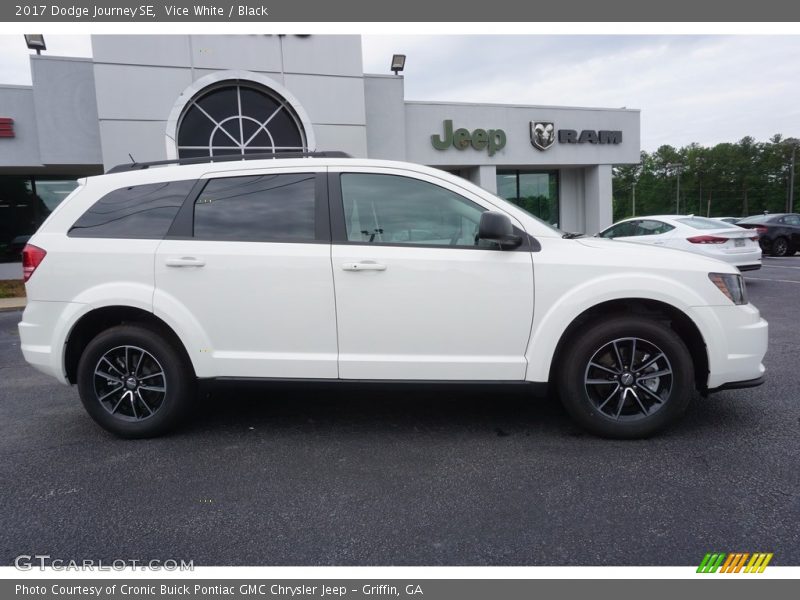 Vice White / Black 2017 Dodge Journey SE