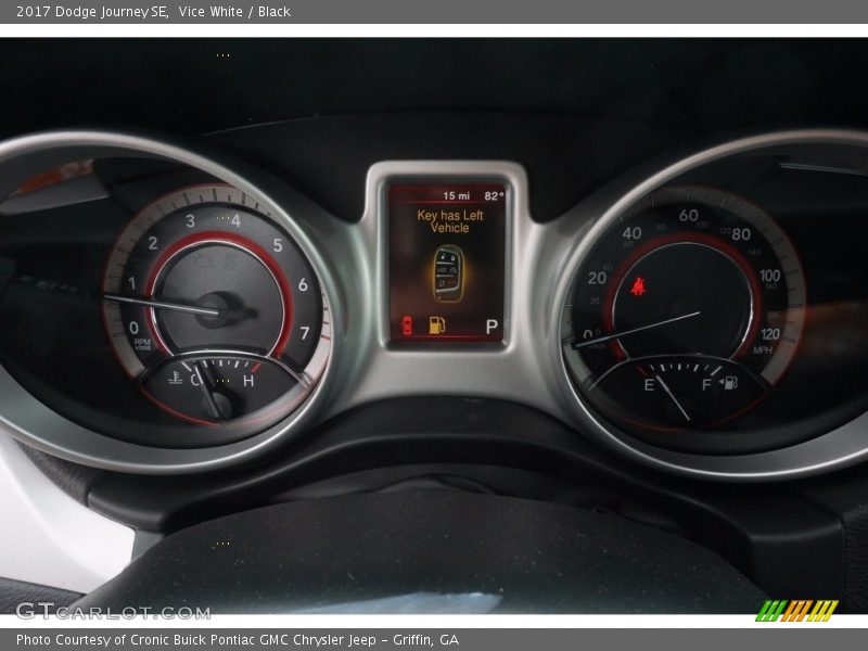 Vice White / Black 2017 Dodge Journey SE