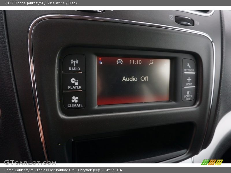Vice White / Black 2017 Dodge Journey SE