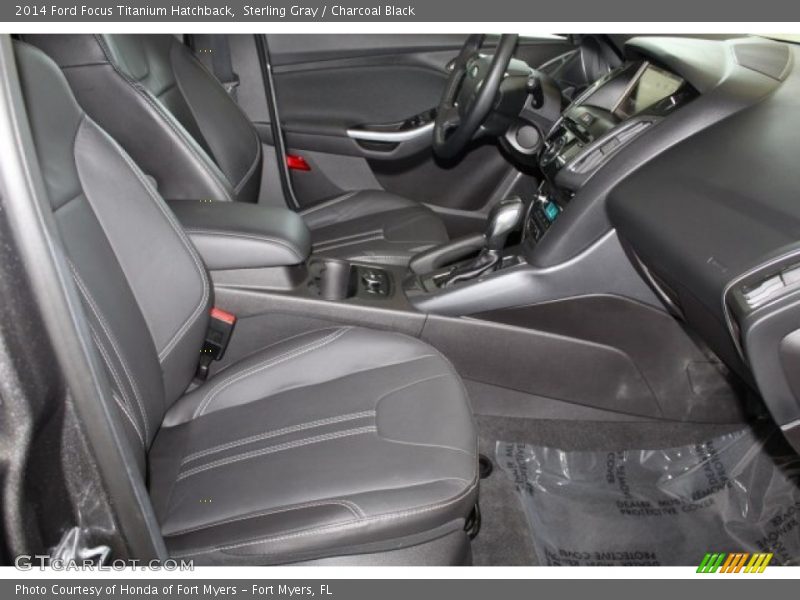 Sterling Gray / Charcoal Black 2014 Ford Focus Titanium Hatchback