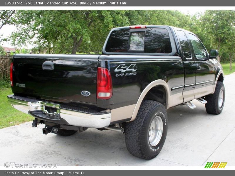 Black / Medium Prairie Tan 1998 Ford F250 Lariat Extended Cab 4x4