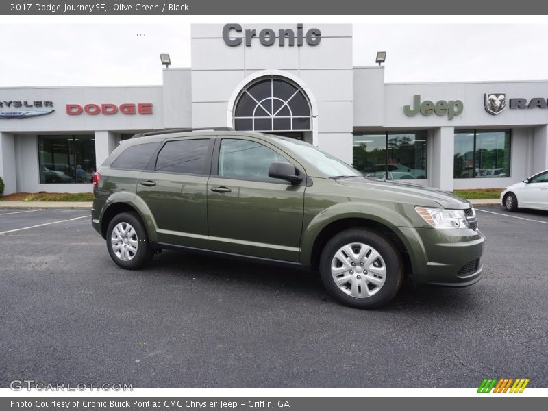 Olive Green / Black 2017 Dodge Journey SE