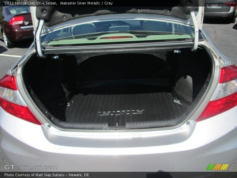Alabaster Silver Metallic / Gray 2012 Honda Civic EX-L Sedan