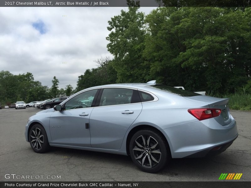 Arctic Blue Metallic / Jet Black 2017 Chevrolet Malibu LT