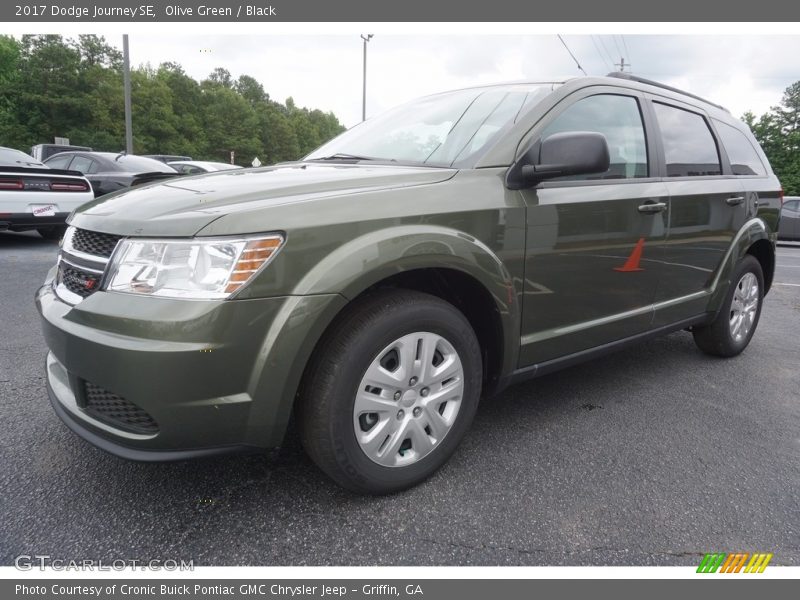 Olive Green / Black 2017 Dodge Journey SE