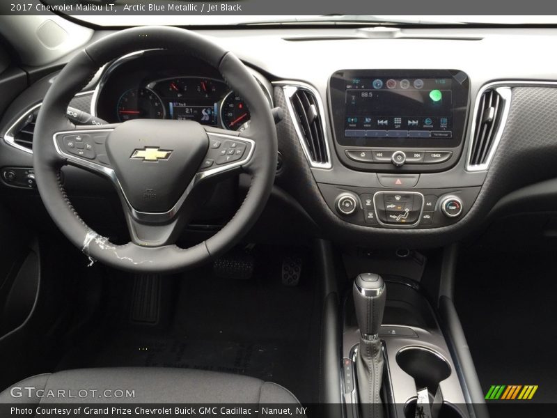 Arctic Blue Metallic / Jet Black 2017 Chevrolet Malibu LT
