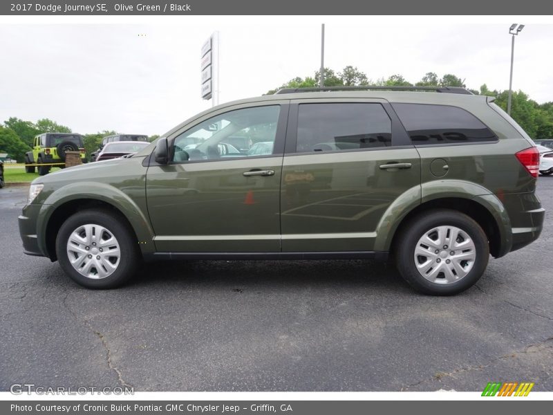 Olive Green / Black 2017 Dodge Journey SE