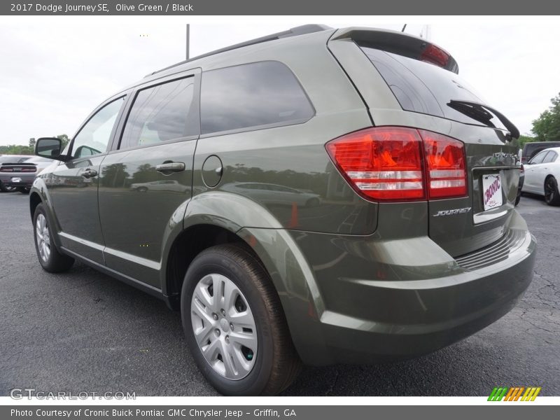 Olive Green / Black 2017 Dodge Journey SE
