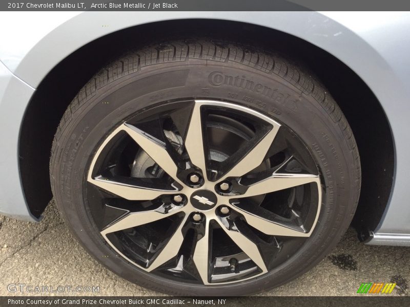 Arctic Blue Metallic / Jet Black 2017 Chevrolet Malibu LT