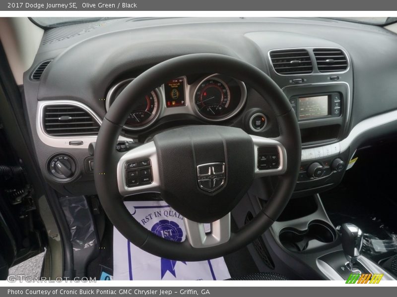 Olive Green / Black 2017 Dodge Journey SE