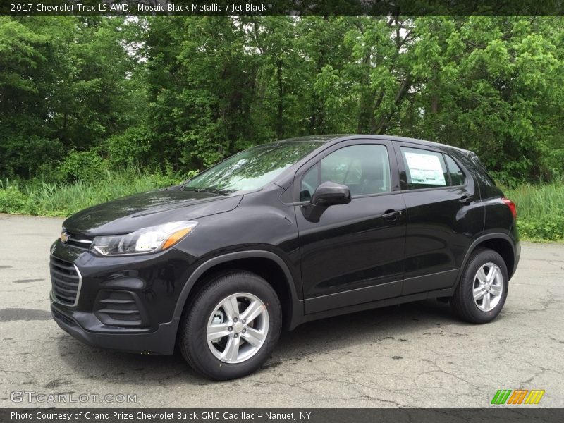 Mosaic Black Metallic / Jet Black 2017 Chevrolet Trax LS AWD