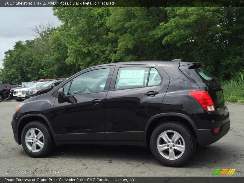 Mosaic Black Metallic / Jet Black 2017 Chevrolet Trax LS AWD