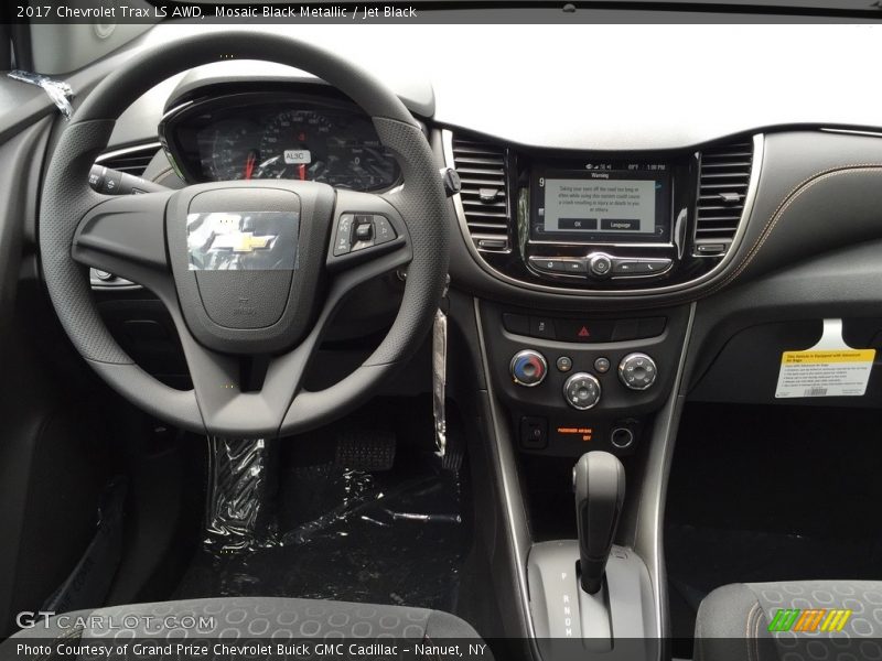 Mosaic Black Metallic / Jet Black 2017 Chevrolet Trax LS AWD