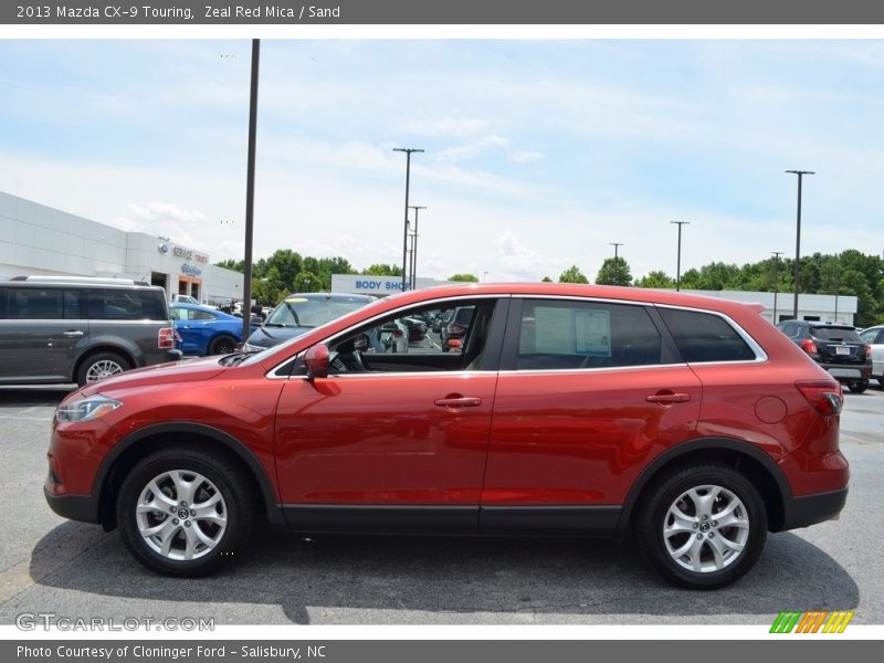 Zeal Red Mica / Sand 2013 Mazda CX-9 Touring