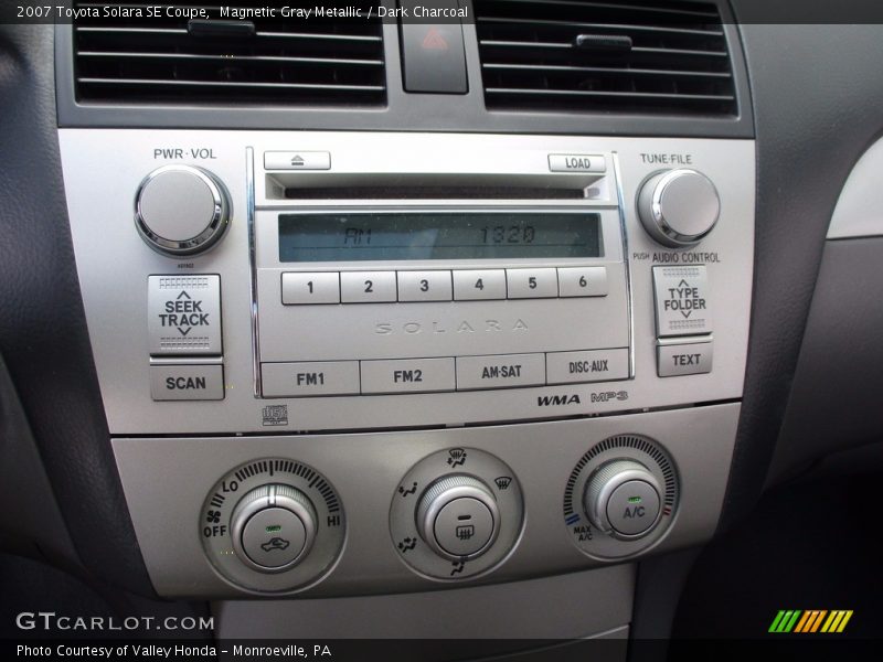 Magnetic Gray Metallic / Dark Charcoal 2007 Toyota Solara SE Coupe