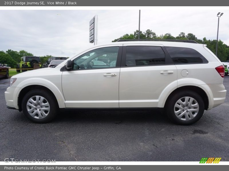 Vice White / Black 2017 Dodge Journey SE