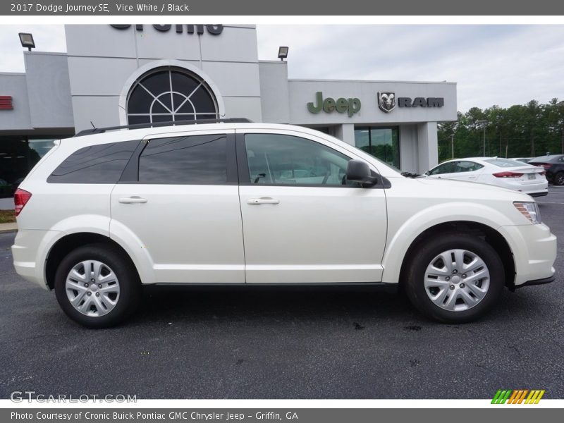 Vice White / Black 2017 Dodge Journey SE