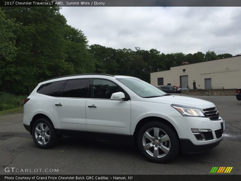 Summit White / Ebony 2017 Chevrolet Traverse LT AWD