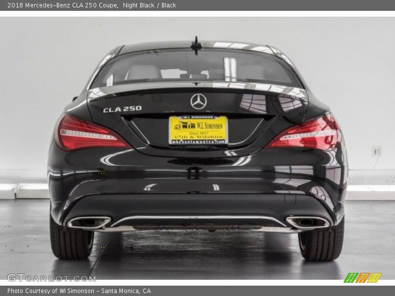 Night Black / Black 2018 Mercedes-Benz CLA 250 Coupe