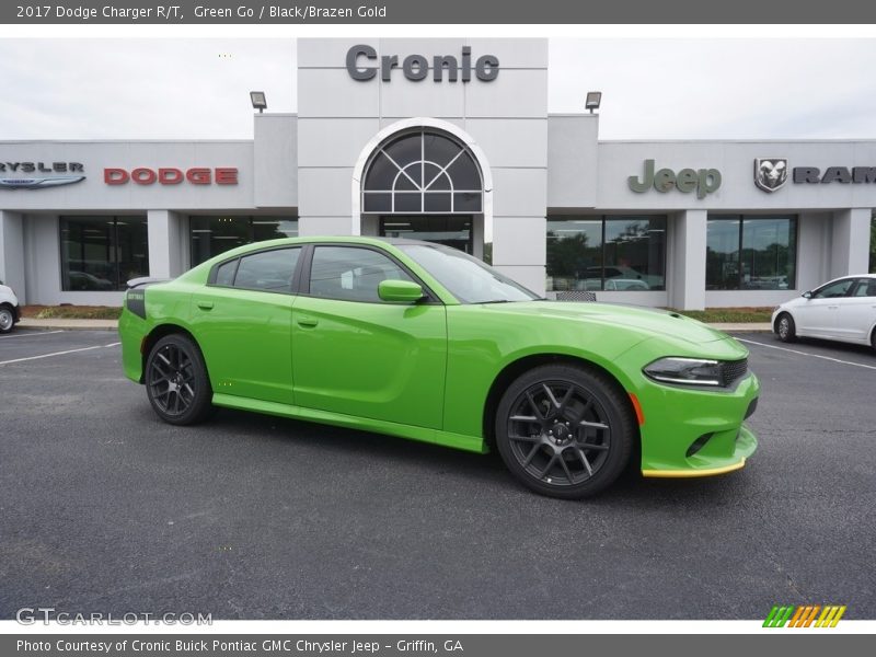 Green Go / Black/Brazen Gold 2017 Dodge Charger R/T