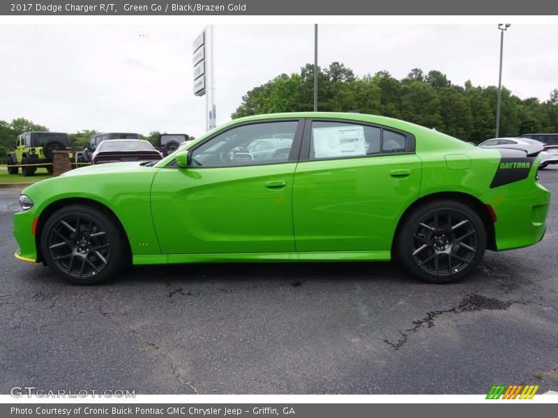 Green Go / Black/Brazen Gold 2017 Dodge Charger R/T