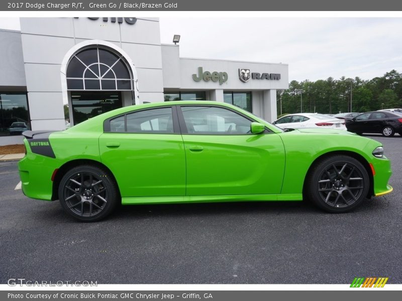 Green Go / Black/Brazen Gold 2017 Dodge Charger R/T