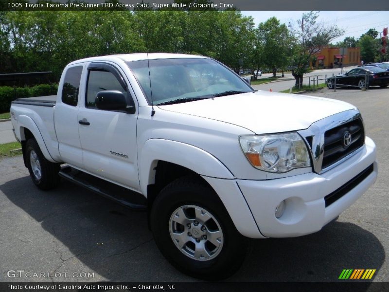 Super White / Graphite Gray 2005 Toyota Tacoma PreRunner TRD Access Cab