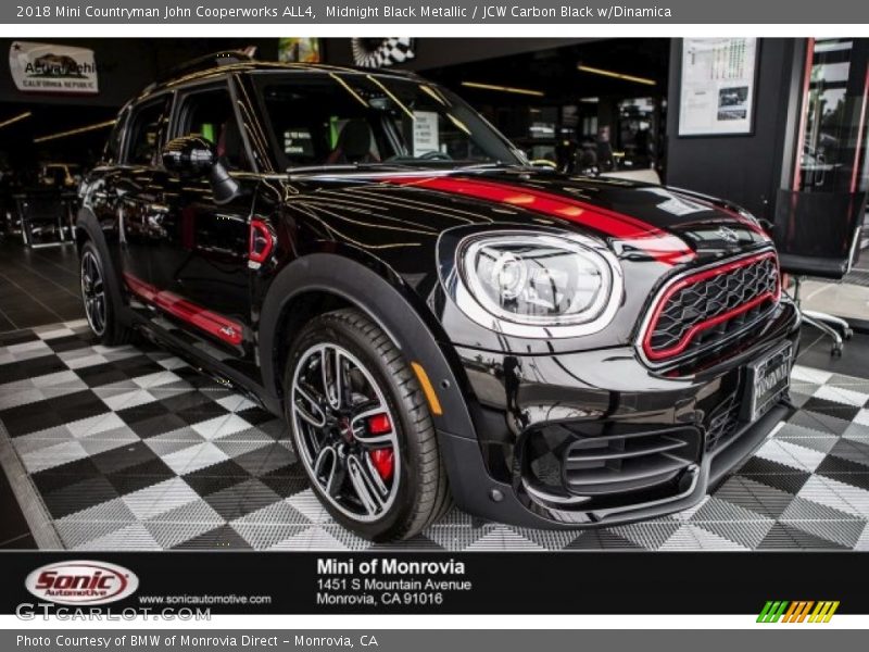 Midnight Black Metallic / JCW Carbon Black w/Dinamica 2018 Mini Countryman John Cooperworks ALL4