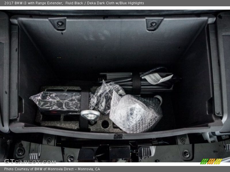 Fluid Black / Deka Dark Cloth w/Blue Highlights 2017 BMW i3 with Range Extender