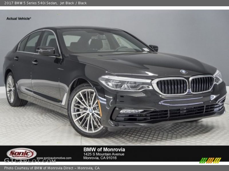 Jet Black / Black 2017 BMW 5 Series 540i Sedan