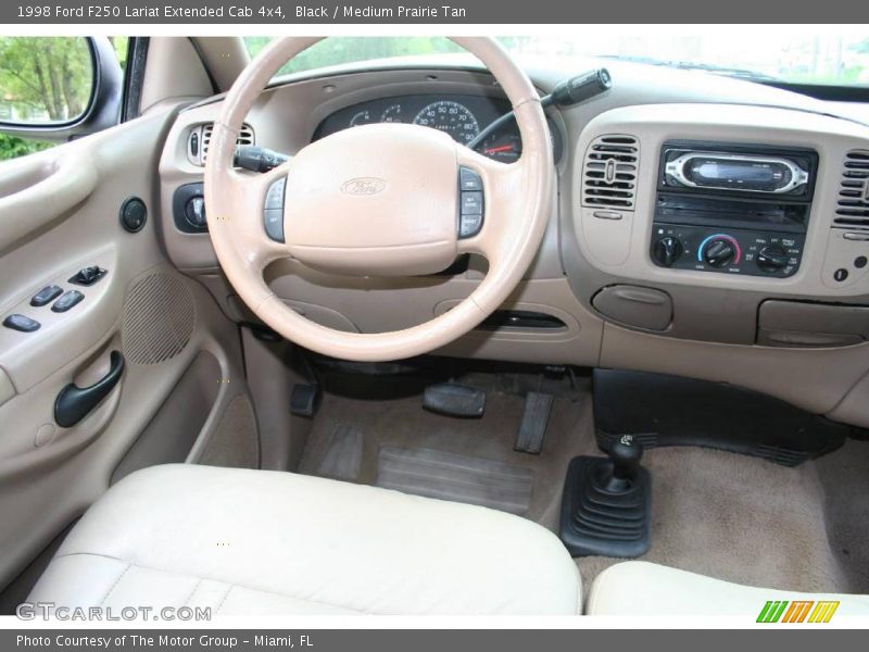 Black / Medium Prairie Tan 1998 Ford F250 Lariat Extended Cab 4x4