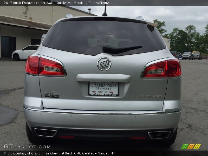 Quicksilver Metallic / Ebony/Ebony 2017 Buick Enclave Leather AWD