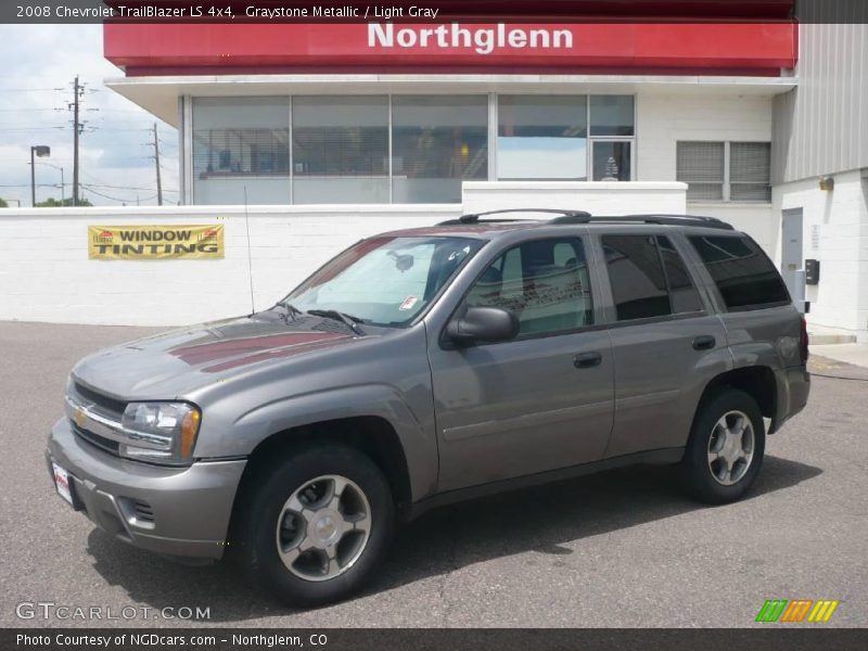 Graystone Metallic / Light Gray 2008 Chevrolet TrailBlazer LS 4x4