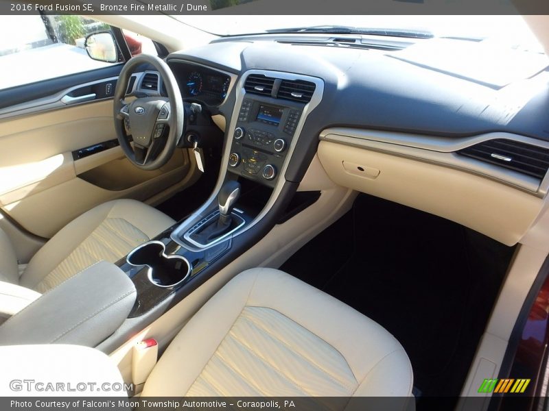 Bronze Fire Metallic / Dune 2016 Ford Fusion SE