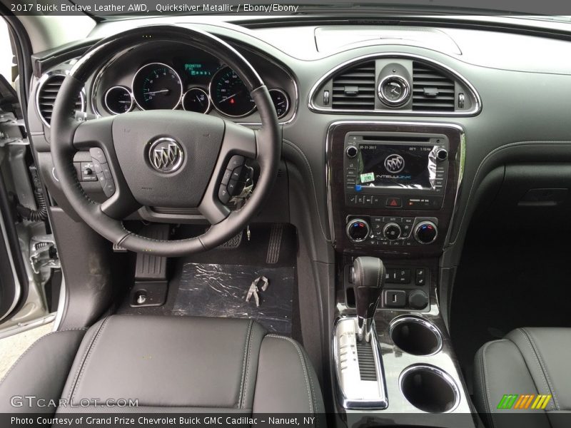 Quicksilver Metallic / Ebony/Ebony 2017 Buick Enclave Leather AWD