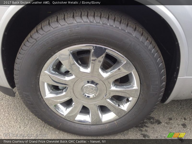 Quicksilver Metallic / Ebony/Ebony 2017 Buick Enclave Leather AWD