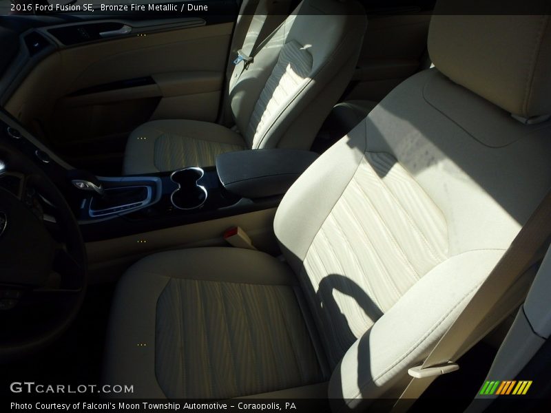 Bronze Fire Metallic / Dune 2016 Ford Fusion SE