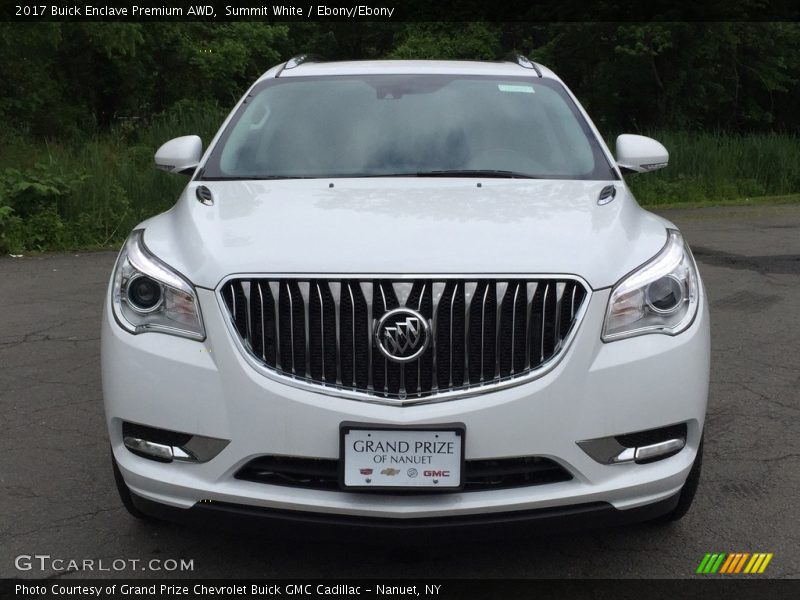 Summit White / Ebony/Ebony 2017 Buick Enclave Premium AWD