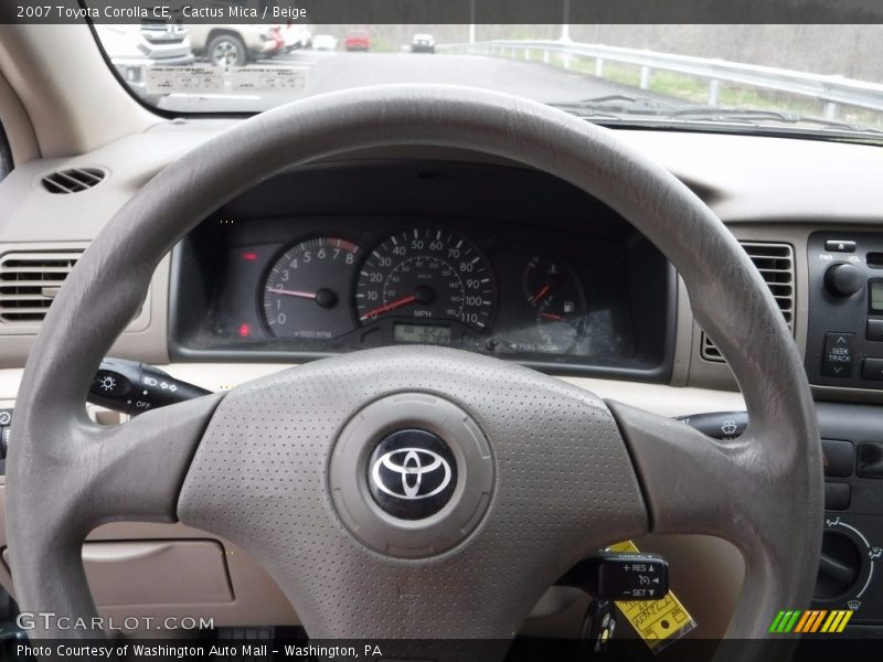 Cactus Mica / Beige 2007 Toyota Corolla CE