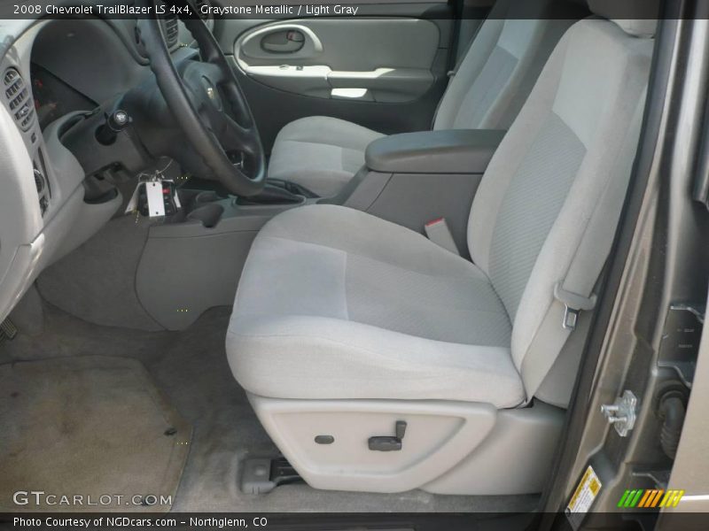 Graystone Metallic / Light Gray 2008 Chevrolet TrailBlazer LS 4x4