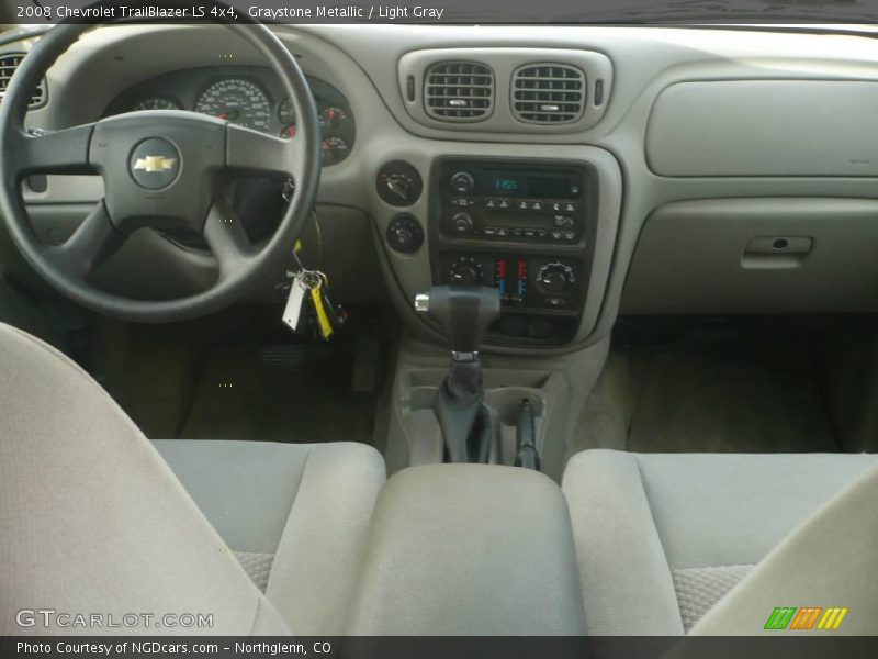 Graystone Metallic / Light Gray 2008 Chevrolet TrailBlazer LS 4x4
