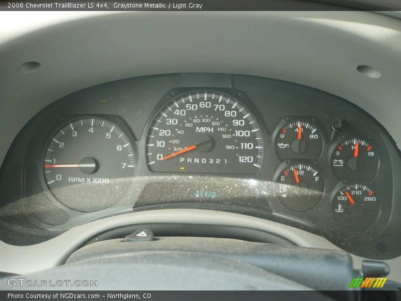 Graystone Metallic / Light Gray 2008 Chevrolet TrailBlazer LS 4x4