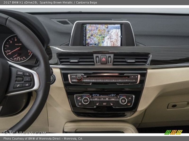Sparkling Brown Metallic / Canberra Beige 2017 BMW X1 sDrive28i