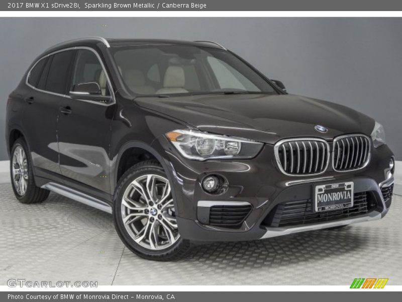 Sparkling Brown Metallic / Canberra Beige 2017 BMW X1 sDrive28i